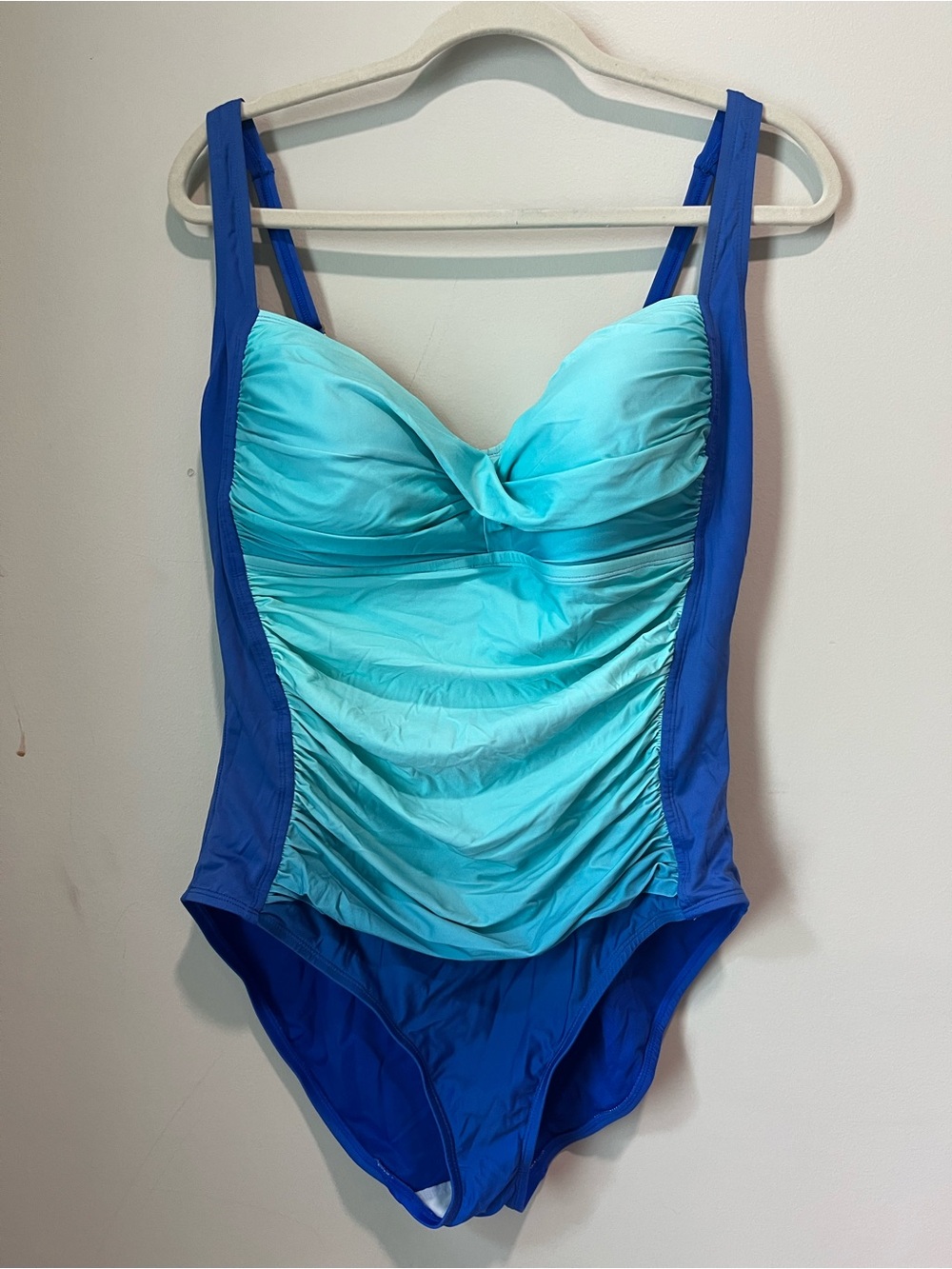 Women’s Blue Ombre One-Piece Swimsuit